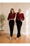 Women's Burgundy Comfortable Fit Blouse Long Sleeve Stylish Daily and Office Combination - 4