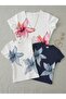 3-Pack Women's Floral Printed - Lycra Short Sleeve Body Tee Crop