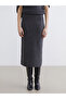 Esvab • Modern & Distinctive Waist Drawstring Ribbed Knit Skirt - 2