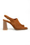 Genuine Leather Heeled Sandals from Size 34-35 to Size 41 - 3