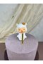 Handmade Female Lamb Figurine Cake Decoration / Birthday Ornament / Cake Decor - 1 Piece - 5