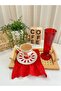 Ruffled Scalloped Duck Linen Coffee Presentation Napkin & Cocktail Napkin & Coaster (1 Piece) - 2