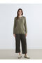 Esvab • Modern & Distinctive Zero Roba Collar Women's Knitwear Sweater - 3