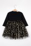 Black Star Printed Tulle Skirt Baby Girl Dress - Karen - 3