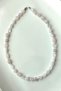 Certified Amorphous Pink Quartz Natural Stone Necklace