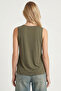 2-Pack Sleeveless Viscose Blouse Lrn0010 Khaki Ecru - 5