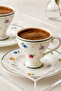 Gözde 4 Piece Porcelain Coffee Cup Set for 2 People 100 ml - 3