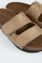 Vega Women's Vegan Leather Double-Strapped Velcro Mink Slippers - 4