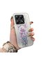Xiaomi 14t Pro 5g Compatible Silicone Edge Hard Back Anti-Fall Phone Case with Floral Pattern