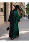 Straight-Cut Dress with a Belt and Embellishments, Suitable for Sizes 38-48. - 3