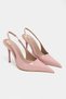 Gloria Dusty Rose Patent Leather Belt Detail Pointed Toe Women's Heeled Shoes - 4