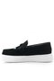 Rakerplus Unisex Black Suede Extra Light Children's Moccasin Shoes - 2