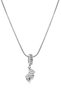 316 L Stainless Steel - Anti-Allergic - Non-Tarnish Silver 45cm Mother-Child Feet Design Necklace