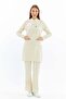 Modest - Tesettür Tekniker,Teknisyen Forması Lycra Scrubs (Compliant with New Regulation - Moth) (Set)