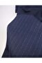 Navy Blue with Beige Stripes Gabardine Fabric for Pants & Jackets 140X270Cm - 5