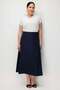 Maxi Length Bell Skirt with Bridge Detail