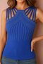 New Season Women's Stylish Stoned Event Viscose Blouse with Ribbon Detail on the Shoulders - 2