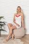 Raporlu Kaşkorse Sufre Shorts Pi̇cama Set - 2