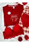 Women's Patterned Cotton Short Sleeve Pajama and Underwear Set - 3