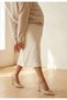 Women's Heeled Shoes Beige Patent Leather Classic Stylish Bonwe - 7