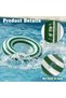 Inflatable Swimming Ring, 35" Vintage Stripe Inflatable Tube Pool Float, Large Pool Float for Adults Children Inner Tube, Inflatable Floating Pool Rings with Air Valve - 3