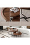 Nesting Coffee Set of 2, Marble Top with Gold Frame, Modern Round Side Tables for Living Room. Suitable for bedrooms, living rooms, balconies, and patios - 7