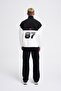 Men's Yoke Detail Sweatshirt Ecru-Black - 7