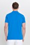 Non-Curling Pique Polo Collar Men's Royal Blue T-Shirt - 8