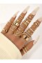 30PCS Gold Rings Set, Boho Knuckle Ring for Women, Delicate Stackable, Fashionable Jewelry Accessory (Gold)