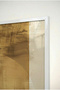 Gold and Black Abstract Glass Painting - White Metal Framed Painting for Home, Business, and School - 4