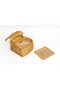 Square Satin Jewellery Storage Bag with 10 Seprate pouches inside/travelling jewellery kit for Bangle,Earring, Necklace set. (Golden) - 7