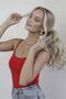 Women's Strappy Bodysuit 6-Pack Basic Thin Strappy Flexible Daily Top - 7