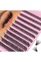 MIX Eyelash Cluster 200 PCs DIY Individual Eyelashes Natural Look Wispy Eyelashes 9-16MM 40D Curly H - 3