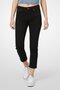 Women Skinny Fit Wash Stretchable Capri Denim, Black