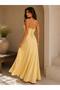 Women's Strappy Low-Cut Corset Lace-Up Long Stylish Evening Dress - 8