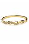 Steel Bracelet with Infinity Zircon Stone, Gold, Women'S, Non-Tarnish - 4