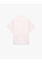Aerobin Fabric Pocketed Short Sleeve Shirt with Waist Tie Detail - 4