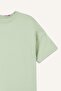 100% Cotton Regular Fit Short Sleeve Light Green T-Shirt Baby Boy H4177A526Sm - 2