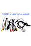 كابل توصيل عالمي 16 دبوس، محول USB، هوائي GPS، كابل إدخال الفيديو والصوت RCA، كابل إدخال الكاميرا، إلخ...