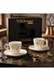 Porcelain Set of 2 Porcelain Turkish Coffee Cups with Gold Detail - Original Gift Boxed - 3