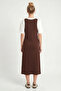 T-Shirt Dress Double Modal Set Lnt0038 Brown - 5
