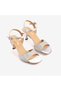 Hawen Angels Women's Leather Sole 7.5cm Heeled Satin Stone Evening & Evening Dress Shoes 6895-26-V1 - 3