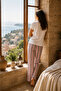 Elegance Women's Pajama Set Printed Short Sleeve Cotton Comfortable Home Wear Set - 2