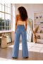 New Season Wide Comfortable Loose-Leg Women's Denim Pants - 3
