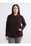 Vizyon New Season Polo Collar Stoned Women's Knitwear Cardigan