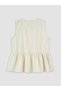 Vizyon New Season Girls' Shirt with Ruffled Hem and Stripes - 2