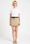 Women's Shorts Skirt Mini High Waist Slit Denim Rigid Woven Wide Leg Summer Casual Style - 4