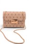 Women's Monogram and Leopard Print Chain Strap Shoulder Bag - Lockable Small Hand and Crossbody Bag
