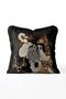 Safari Animals Tapestry Fringed Throw Pillow Cover Zebra Giraffe Cheetah - Black Tassel Pillowcase - 2