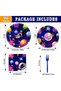 Silk Route Space Birthday Party Supplies Decorations, Outer Space Theme Paper Plates and Napkins Set for 24 Guests, 96 Pcs Disposable Galaxy Party Dessert Dinnerware - 5